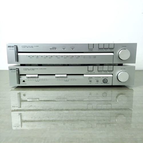 Akai AM-U110 & AT-K110 vintage Hi-Fi amplifier and radio set
