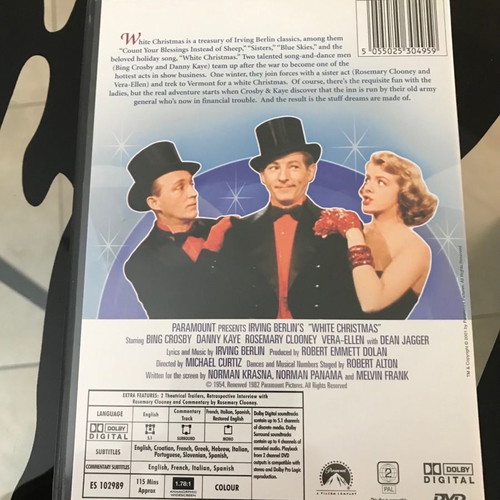 White Christmas DVD used with Greek subtitles