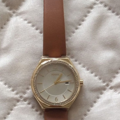 Fossil BQ3957 women's watch new, gold and silver