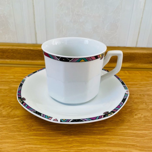 Set of 6 Crown Regent Fine porcelain coffee cups like new