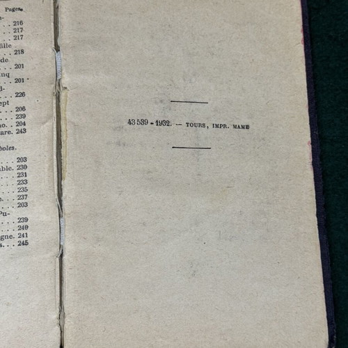 French religious book used, Alexandria 1932, pocket size