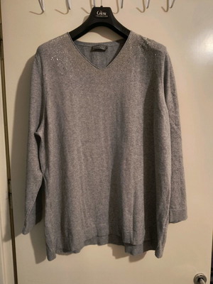 Ulla Popken dress used 5% cashmere 95% cotton gray
