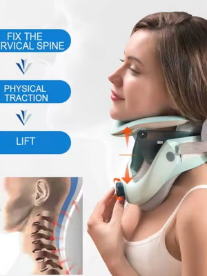 Adjustable Neck Collar with Built-in Inflatable Cushion like new