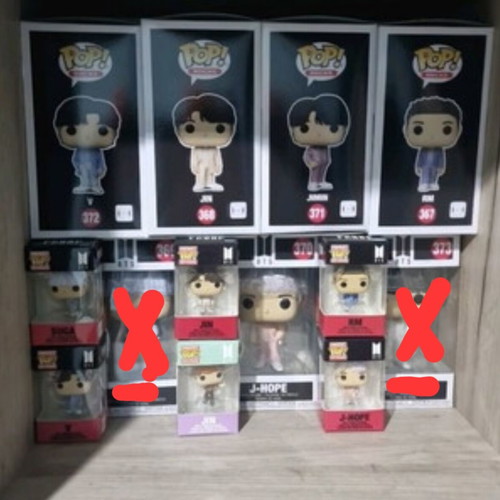 BTS Funko Pop Proof Version like new, set or pack of 3+