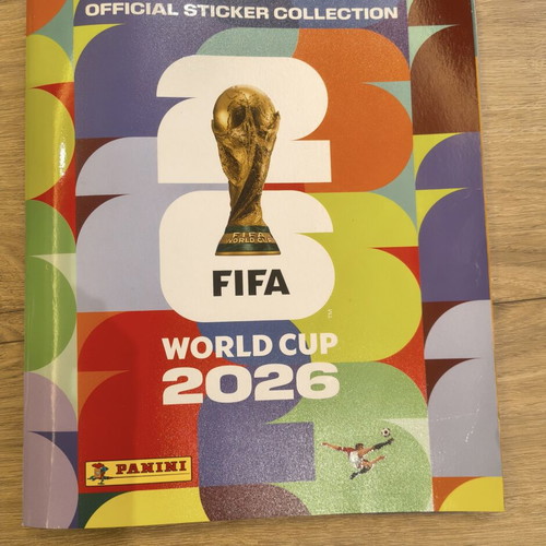Panini album FIFA World Cup 2026 like new with 150 stickers and Coca Cola extras