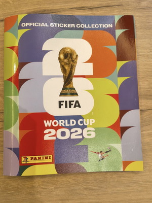 Panini album FIFA World Cup 2026 like new with 150 stickers and Coca Cola extras