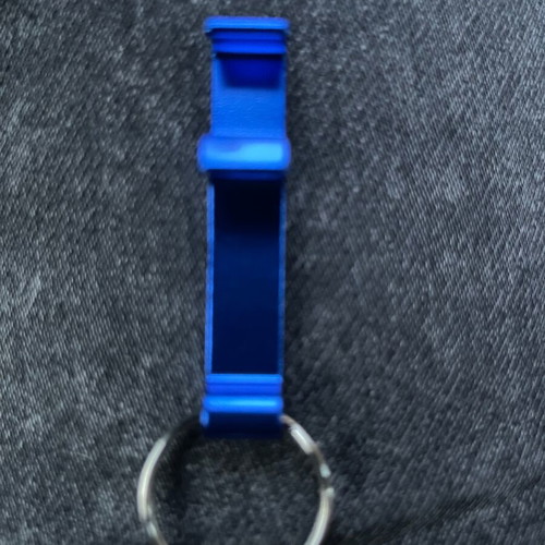 Beer bottle opener keychain