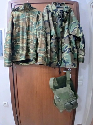 Pentagon military jacket L, USA original waterproof woodland jacket XL Long, tactical vest with 2 magazine pouches