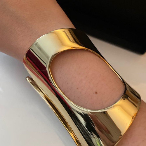 Gold-plated bracelet used from Italian designer