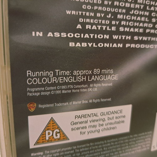 Babylon 5 VHS video cassette used, feature length pilot episode