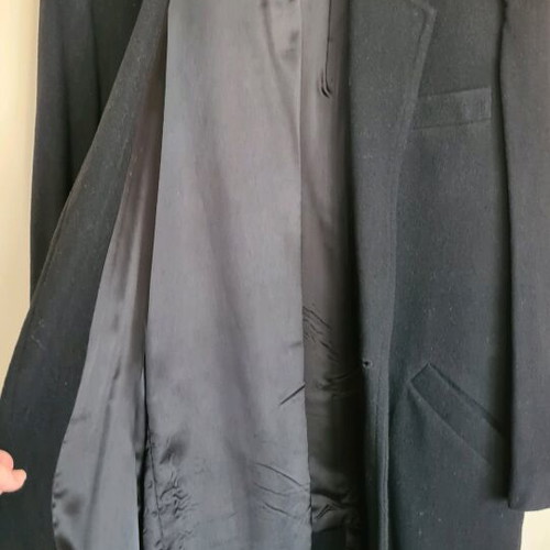 Foreign men's coat like new, black, size L