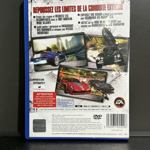 Burnout Dominator PS2 game used