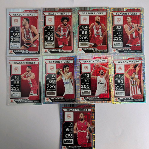 Olympiakos Contenders Euroleague Hobby Full Base Set 2025-26 new