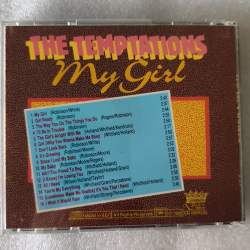 The Temptations My Girl CD like new, pop