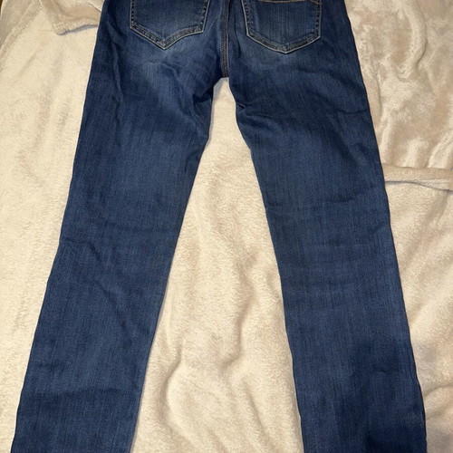 Sarah Lawrence women's elastic blue denim jeans size 28 like new