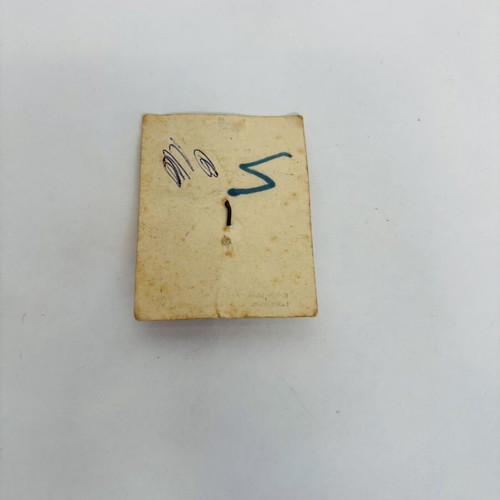 English British Army Badge 1940s used on card