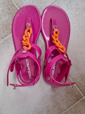 Dsquared2 sandals like new, pink and orange, size 38.5