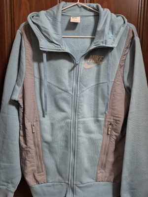 Nike hoodie like new, turquoise cotton jacket