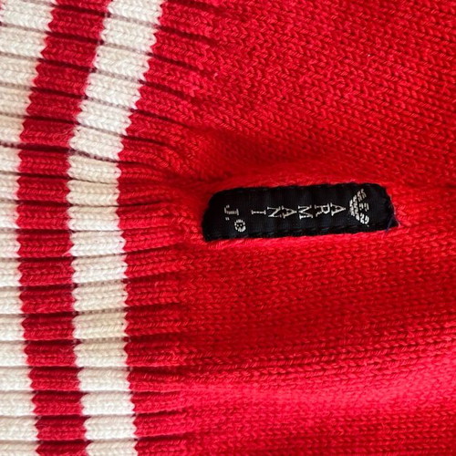 Armani Jeans cardigan red with white details, like new, size M