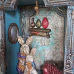 Decorative Easter box handmade new, polyester