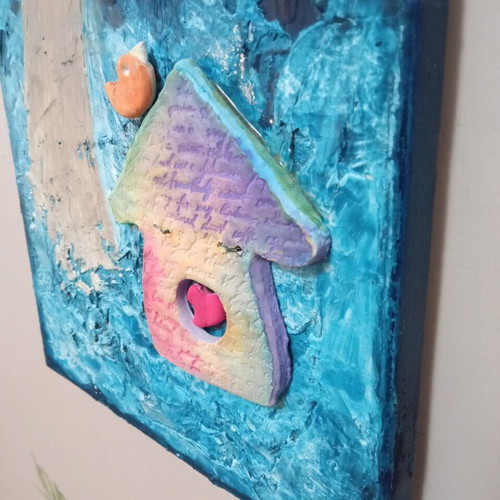 Painting for children's room new with three-dimensional element