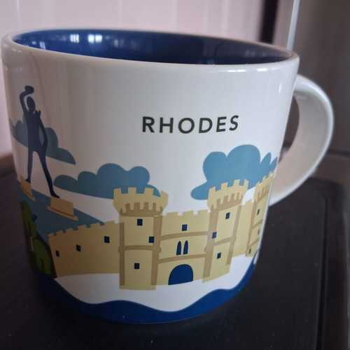Starbucks You Are Here Collection Mug Rhodes 414ml new
