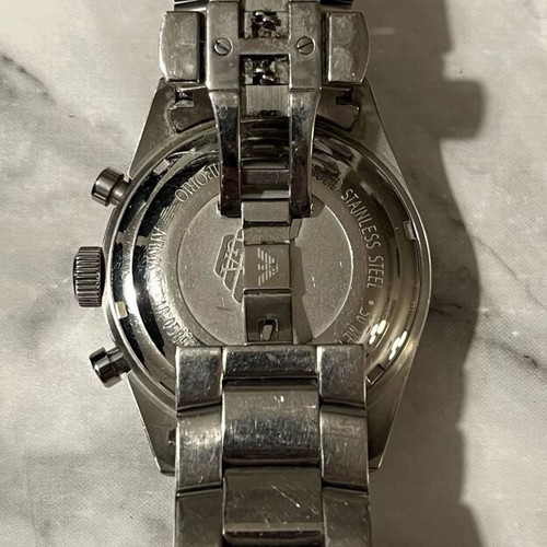 Emporio Armani ανδρικό ρολόι χρονογράφος μεταχειρισμένο με κουτί και απόδειξη