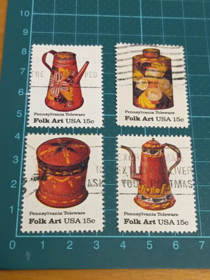 United States stamps 1979 like new, Pennsylvania folk art