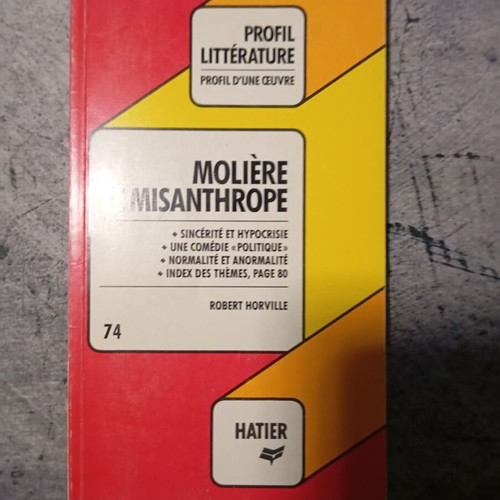 Moliere Le Misanthrope book, French literature