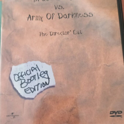 Bruce Campbell Vs. Army of Darkness DVD like new, director's cut