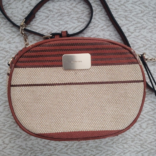 Parfois small bag used, beige and brown