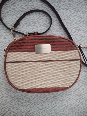 Parfois small bag used, beige and brown