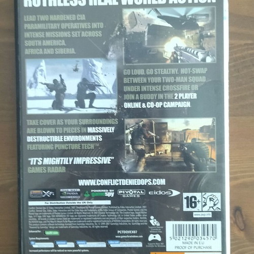 Conflict: Denied Ops PC game used
