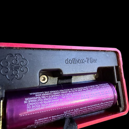Dotmod Dotbox 75W used, red without atomizer