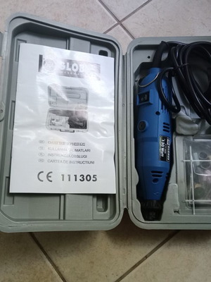Ηλεκτρικό περιστροφικό πολυεργαλείο 130 Watt σαν καινούργιο με εξαρτήματα