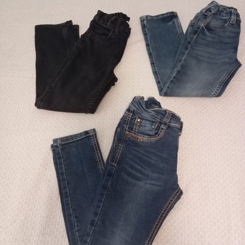Children's jeans set used, 3 pieces, size 6-7 years, H&M
