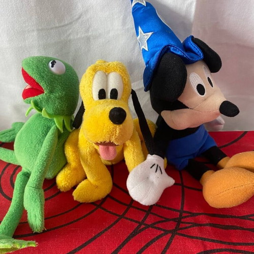 Disney and Muppets plush set of 3 like new
