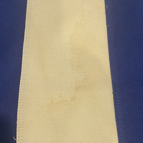 Vintage Greek sea flag used, sewn with plaque stitching, 1.00x1.50m