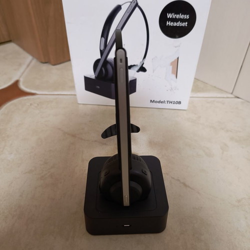 Wireless Headset TH10B with Microphone, 30h Battery, Bluetooth 5.2, Noise Cancellation