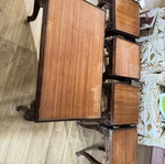 Antique handmade carved living room set used with sofa, chairs, armchairs, and tables