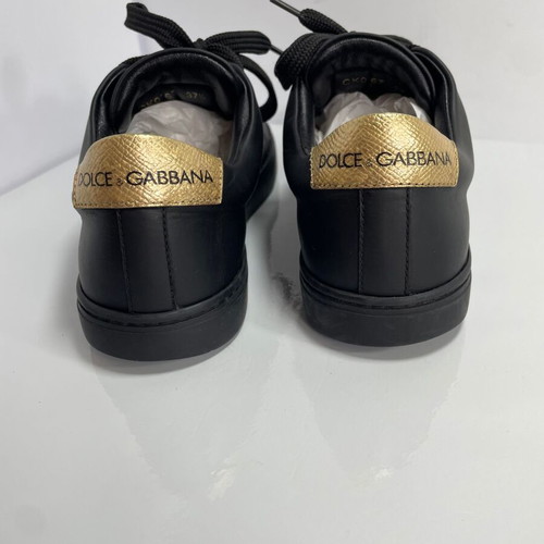 Dolce & Gabbana leather sneakers used, size 37.5, black