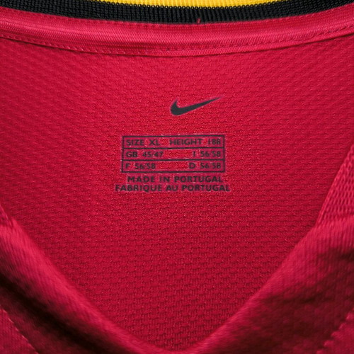 Belgium 2006 Nike red football jersey, size XL