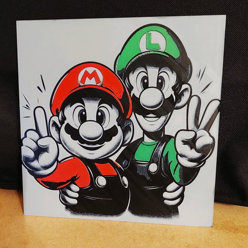 Mario and Luigi poster like new