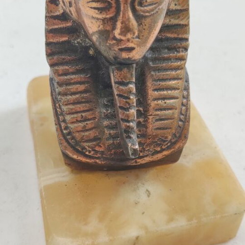Decorative Sphinx on Marble Base like new