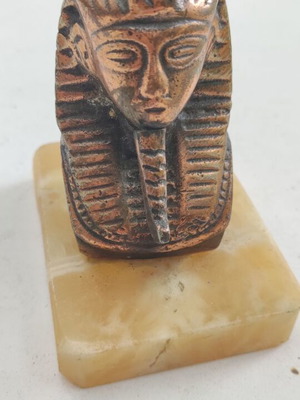 Decorative Sphinx on Marble Base like new