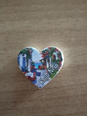 Heart-shaped magnet from Kala Nera Pelion
