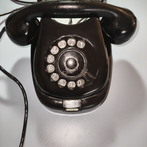 Vintage rotary dial telephone 1963 used, collectible