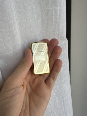 Zippo Slim Venetian Brass lighter vintage, like new