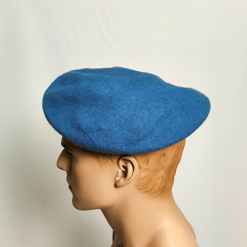 Set of 2 Blue Navy Military Berets like new, adjustable