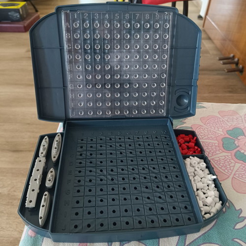 Battleship board game like new, missing one background cardboard
